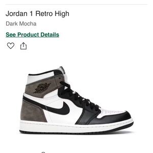 Jordan 1 retro high dark mocha